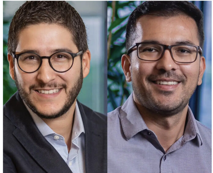 Daniel Betancur e Rodrigo Fujita, executivos da Seguros Sura